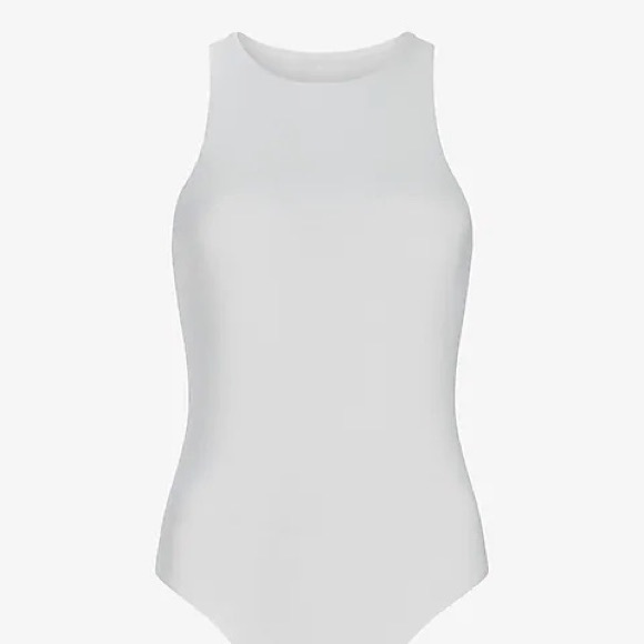 NWT Express Body Contour Silky High Neck Thong Bodysuit - Picture 3 of 6